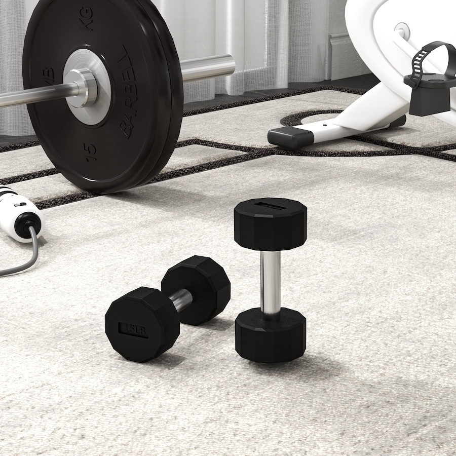 Image 997740_ALTMORE7.jpg, Product 997-740 / Price $62.99, Soozier Weights Dumbbells Set with Non-Slip Grip for Home Gym, 2 x 15lbs from Soozier on TSC.ca's Health & Fitness department