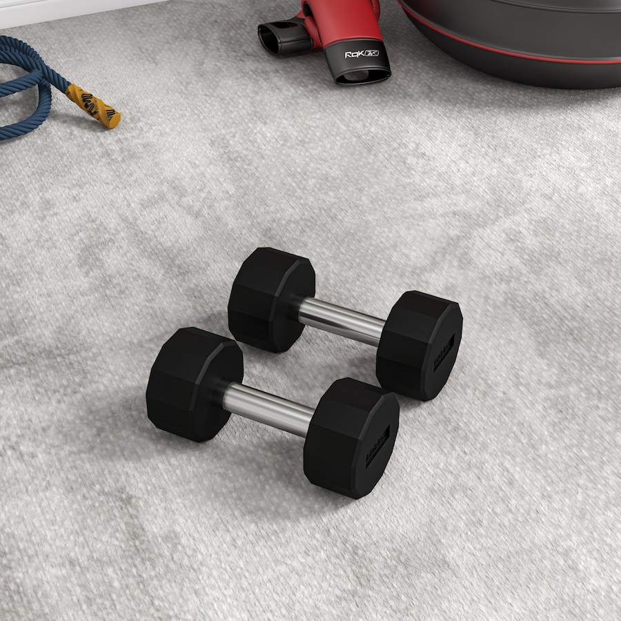 Image 997740_ALTMORE8.jpg, Product 997-740 / Price $62.99, Soozier Weights Dumbbells Set with Non-Slip Grip for Home Gym, 2 x 15lbs from Soozier on TSC.ca's Health & Fitness department