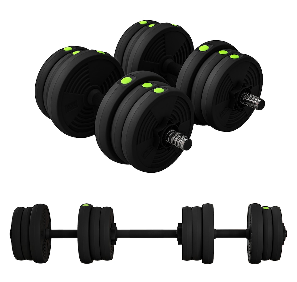 Image 997744.jpg, Product 997-744 / Price $69.99, Soozier Adjustable Barbell & Dumbbells Set with Non-slip Handles, 44LBS from Soozier on TSC.ca's Health & Fitness department
