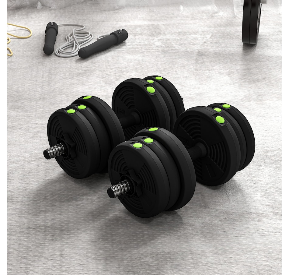 Image 997744_ALTMORE8.jpg, Product 997-744 / Price $69.99, Soozier Adjustable Barbell & Dumbbells Set with Non-slip Handles, 44LBS from Soozier on TSC.ca's Health & Fitness department