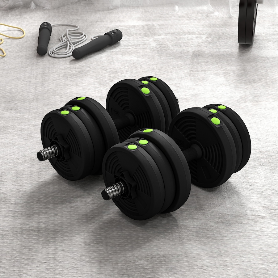 Image 997744_ALTMORE8.jpg, Product 997-744 / Price $69.99, Soozier Adjustable Barbell & Dumbbells Set with Non-slip Handles, 44LBS from Soozier on TSC.ca's Health & Fitness department