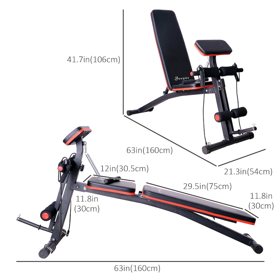 Image 997747_ALTMORE2.jpg, Product 997-747 / Price $119.99, Soozier Foldable Adjustable Dumbbell Bench Press from Soozier on TSC.ca's Health & Fitness department
