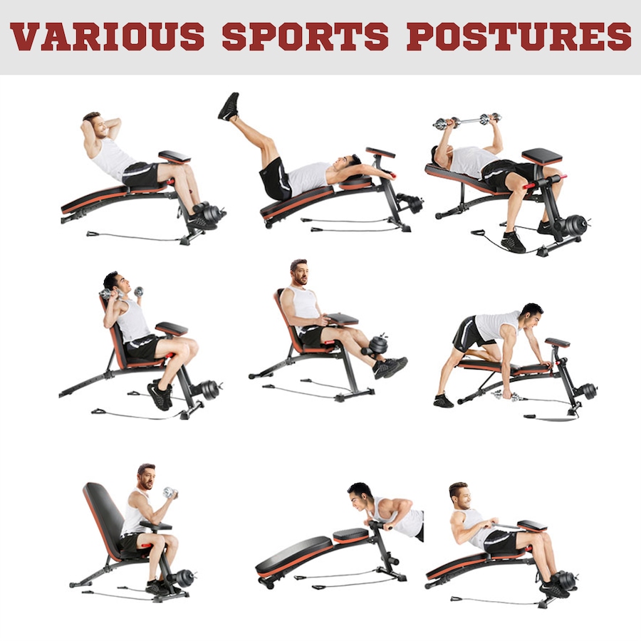 Image 997747_ALTMORE5.jpg, Product 997-747 / Price $119.99, Soozier Foldable Adjustable Dumbbell Bench Press from Soozier on TSC.ca's Health & Fitness department