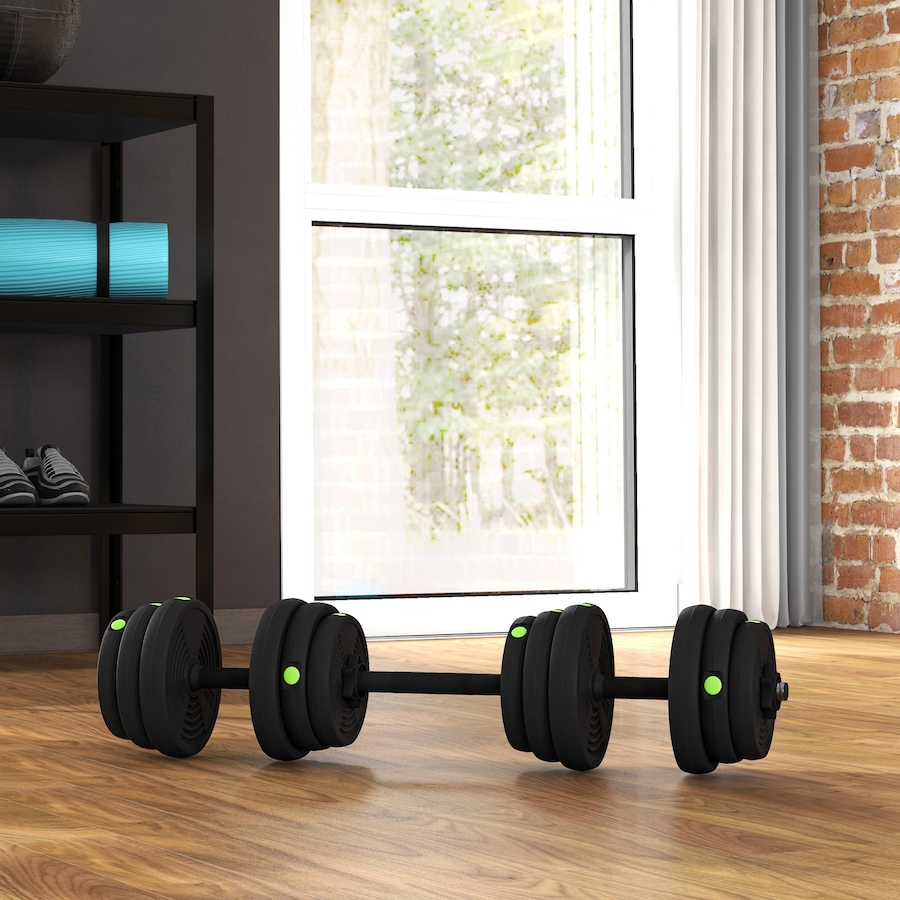 Image 997750_ALTMORE1.jpg, Product 997-750 / Price $79.99, Soozier 2-in-1 Adjustable Weight Barbell & Dumbbells Set from Soozier on TSC.ca's Health & Fitness department