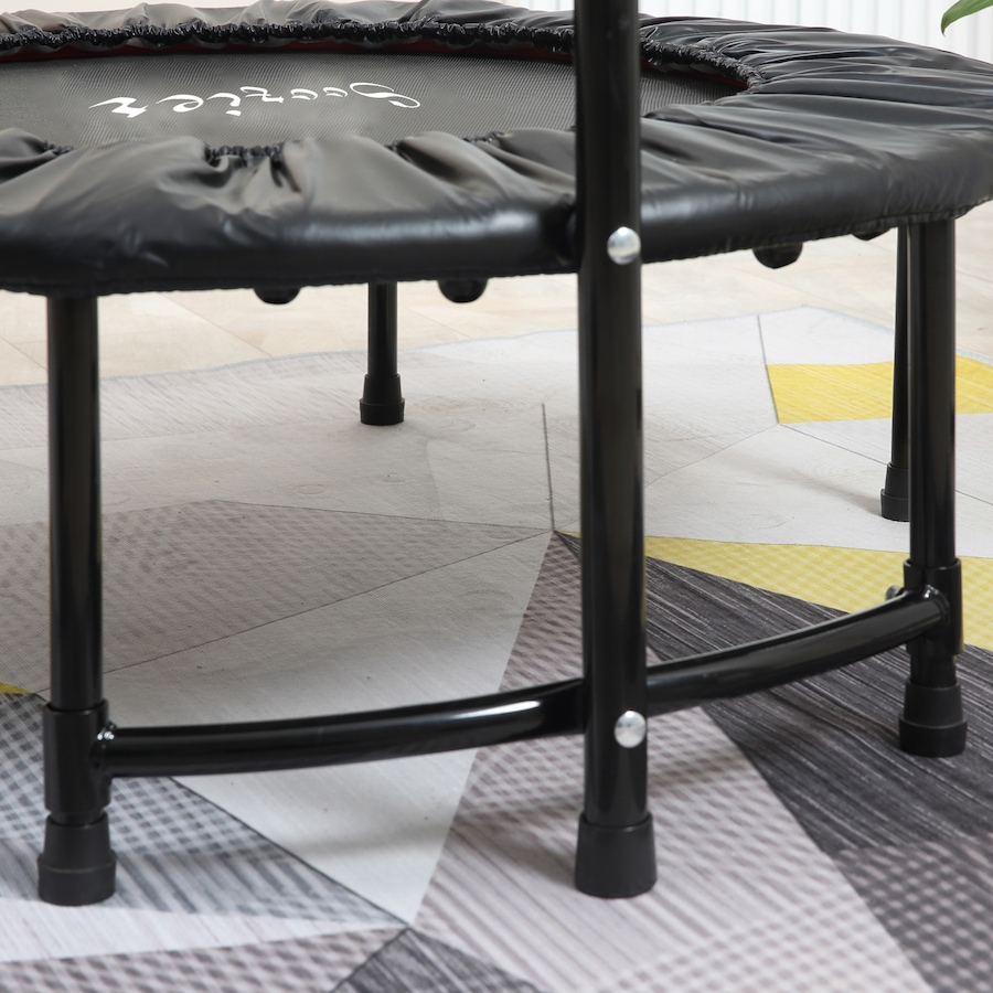 Image 997754_ALTMORE7.jpg, Product 997-754 / Price $79.99, Soozier 39" Mini Exercise Trampoline Indoor Fitness Rebounder w/ Adjustable T-Bar Black from Soozier on TSC.ca's Health & Fitness department