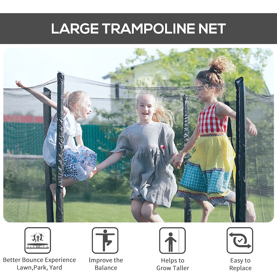 Image 997755_ALTMORE3.jpg, Product 997-755 / Price $29.99, Soozier 8FT Round Trampoline Enclosure Net Outdoor Bounce Safety Net Replacement from Soozier on TSC.ca's Health & Fitness department