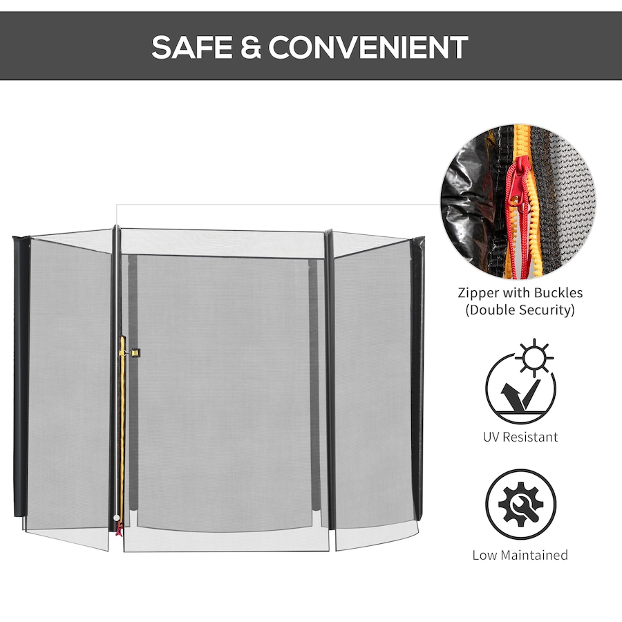 Image 997755_ALTMORE6.jpg, Product 997-755 / Price $29.99, Soozier 8FT Round Trampoline Enclosure Net Outdoor Bounce Safety Net Replacement from Soozier on TSC.ca's Health & Fitness department