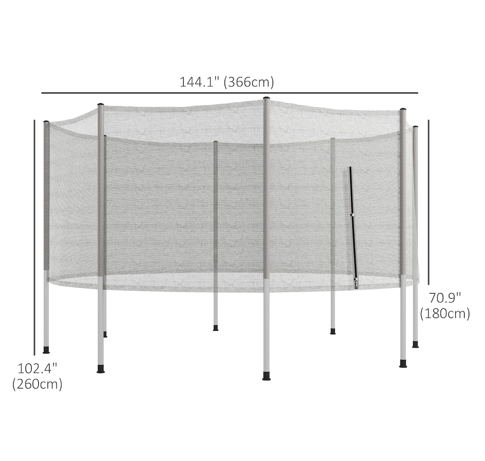 Image 997756_ALTMORE2.jpg, Product 997-756 / Price $119.99, Soozier 12 FT Trampoline Net Enclosure Trampolining Bounce Safety Accessories from Soozier on TSC.ca's Health & Fitness department