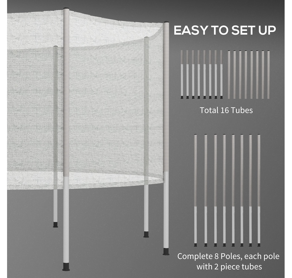 Image 997756_ALTMORE5.jpg, Product 997-756 / Price $119.99, Soozier 12 FT Trampoline Net Enclosure Trampolining Bounce Safety Accessories from Soozier on TSC.ca's Health & Fitness department