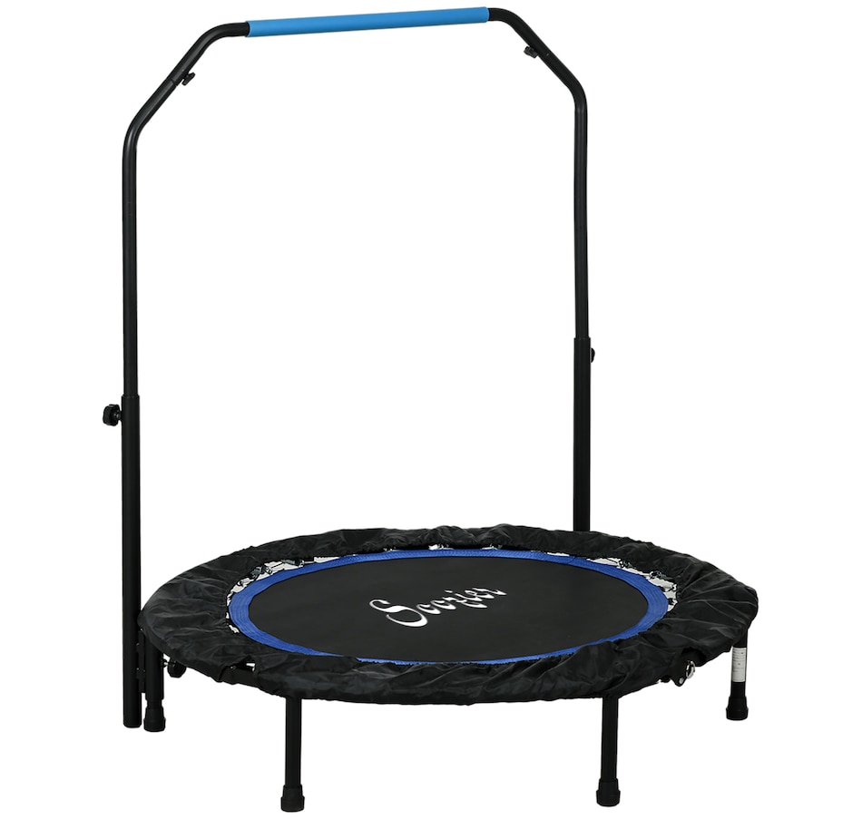 Image 997761.jpg, Product 997-761 / Price $94.99, Soozier 40" Rebounder Trampoline for Adult with Adjustable Handle, Blue from Soozier on TSC.ca's Health & Fitness department