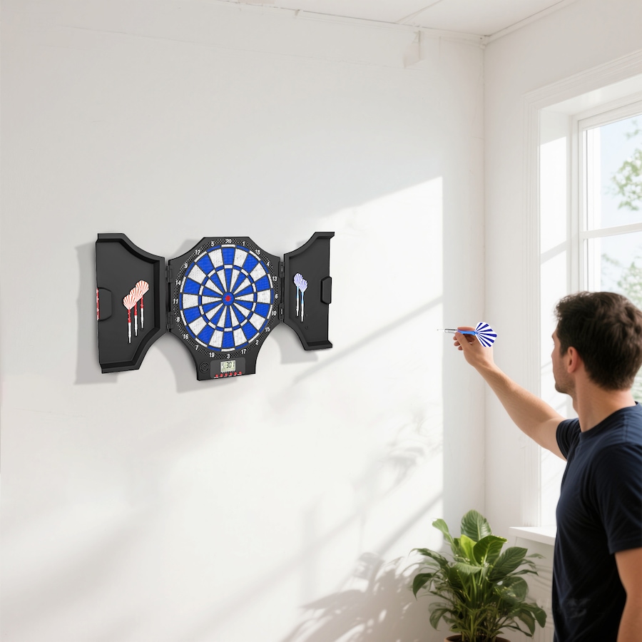 Image 997764_ALTMORE12.jpg, Product 997-764 / Price $45.99, Soozier Electronic Dartboard with 31 Games, Soft Tip Dart Board Cabinet Set from Soozier on TSC.ca's Home & Garden department