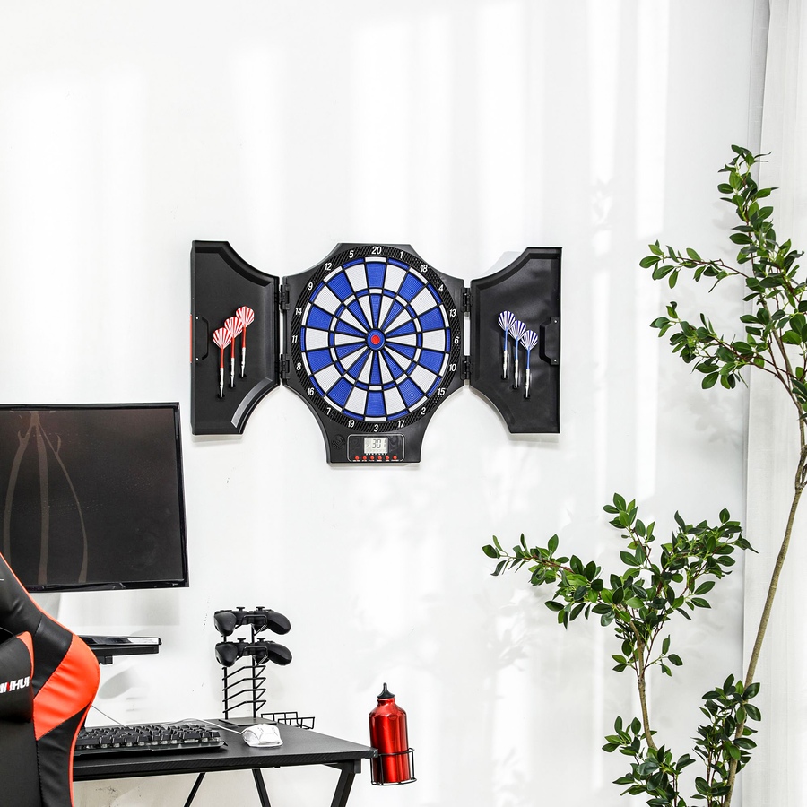 Image 997764_ALTMORE9.jpg, Product 997-764 / Price $45.99, Soozier Electronic Dartboard with 31 Games, Soft Tip Dart Board Cabinet Set from Soozier on TSC.ca's Home & Garden department