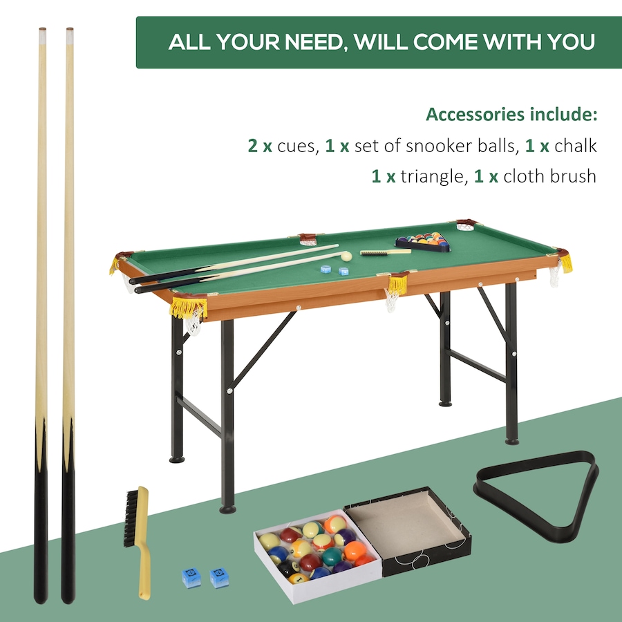 Image 997769_ALTMORE2.jpg, Product 997-769 / Price $154.99, HomCom Folding Miniature Billiards Pool Table w/Cues and Balls from Soozier on TSC.ca's Toys & Hobbies department