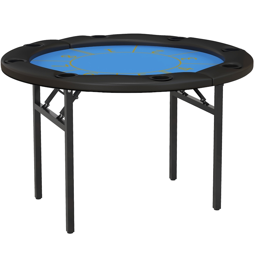 Image 997770.jpg, Product 997-770 / Price $161.99, Soozier 47" Foldable Poker Table 8 Player Blackjack Game Table, Black from Soozier on TSC.ca's Toys & Hobbies department