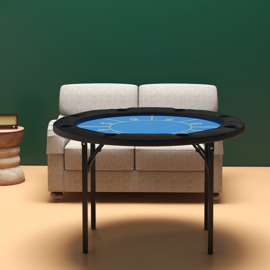 Image 997770_ALTMORE15.jpg, Product 997-770 / Price $161.99, Soozier 47" Foldable Poker Table 8 Player Blackjack Game Table, Black from Soozier on TSC.ca's Toys & Hobbies department