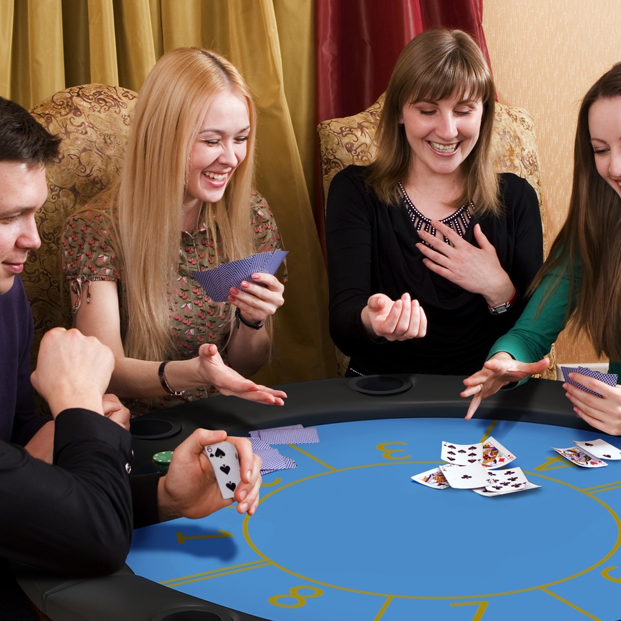 Image 997770_ALTMORE9.jpg, Product 997-770 / Price $161.99, Soozier 47" Foldable Poker Table 8 Player Blackjack Game Table, Black from Soozier on TSC.ca's Toys & Hobbies department