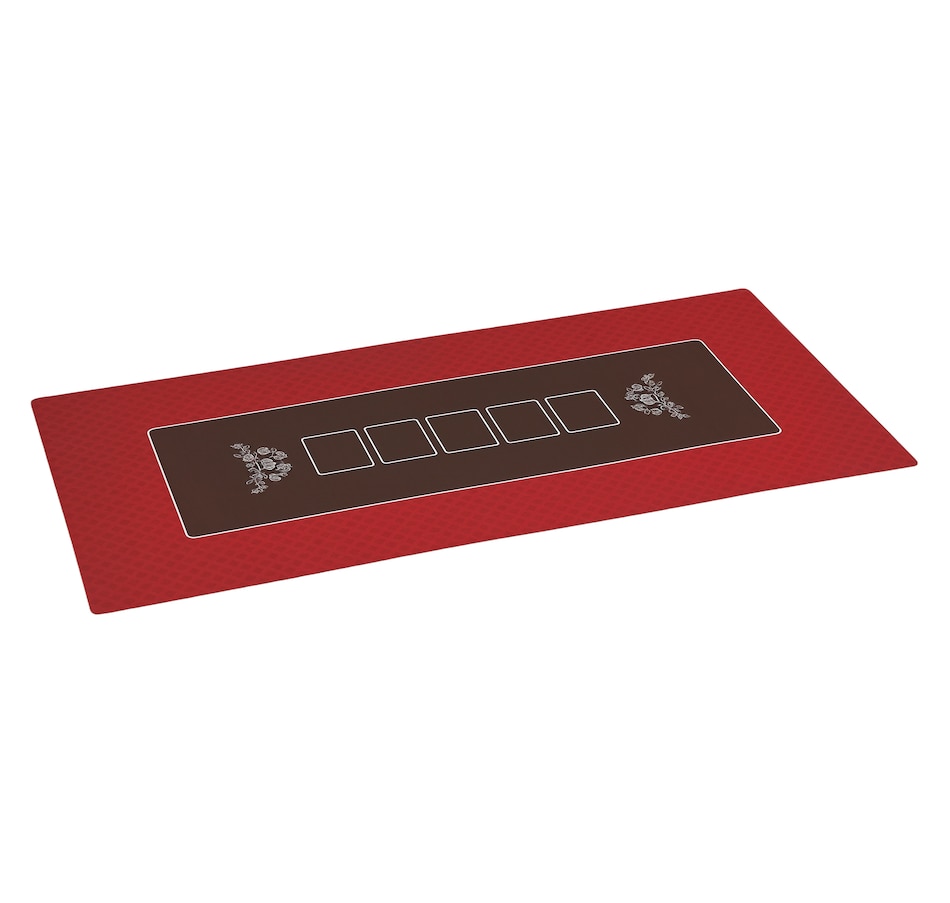 Image 997771.jpg, Product 997-771 / Price $69.99, Soozier Poker Table Top 12-Player Poker Mat Water-Resistant, Red from Soozier on TSC.ca's Toys & Hobbies department