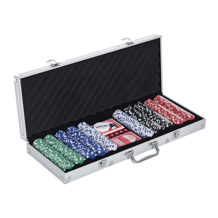 Image 997772.jpg, Product 997-772 / Price $70.99, Soozier High Quality 11.5 gram Poker Chips Set with Silver Aluminum Case from Soozier on TSC.ca's Toys & Hobbies department