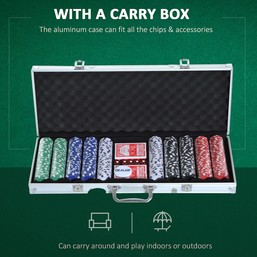 Image 997772_ALTMORE3.jpg, Product 997-772 / Price $70.99, Soozier High Quality 11.5 gram Poker Chips Set with Silver Aluminum Case from Soozier on TSC.ca's Toys & Hobbies department