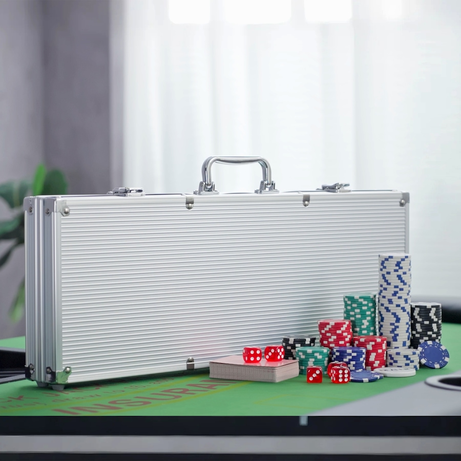 Image 997772_ALTMORE9.jpg, Product 997-772 / Price $70.99, Soozier High Quality 11.5 gram Poker Chips Set with Silver Aluminum Case from Soozier on TSC.ca's Toys & Hobbies department