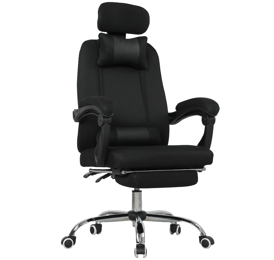 Image 998499.jpg, Product 998-499 / Price $169.99, Vinsetto Office Desk Chair, Swivel Computer Chair with Footrest, Black from Vinsetto on TSC.ca's Home & Garden department