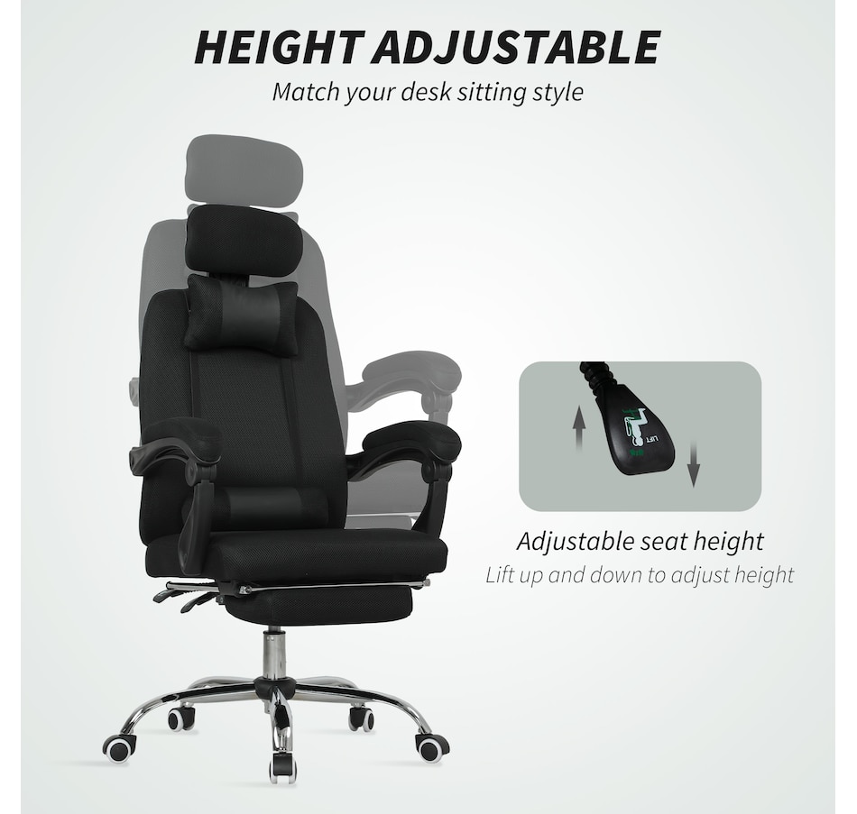 Image 998499_ALTMORE3.jpg, Product 998-499 / Price $169.99, Vinsetto Office Desk Chair, Swivel Computer Chair with Footrest, Black from Vinsetto on TSC.ca's Home & Garden department
