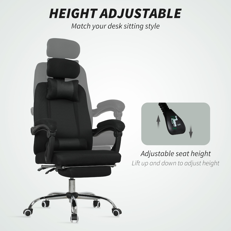 Image 998499_ALTMORE3.jpg, Product 998-499 / Price $164.99, Vinsetto Office Desk Chair, Swivel Computer Chair with Footrest, Black from Vinsetto on TSC.ca's Home & Garden department
