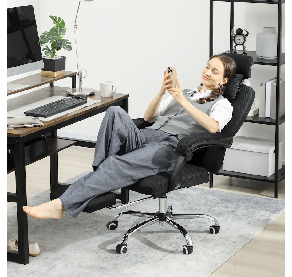 Image 998499_ALTMORE8.jpg, Product 998-499 / Price $169.99, Vinsetto Office Desk Chair, Swivel Computer Chair with Footrest, Black from Vinsetto on TSC.ca's Home & Garden department