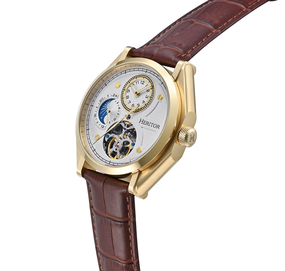 Image 998504_ALTMORE6.jpg, Product 998-504 / Price $250.69, Heritor Automatic Antoni Leather-Band Watch from Heritor on TSC.ca's Jewellery department