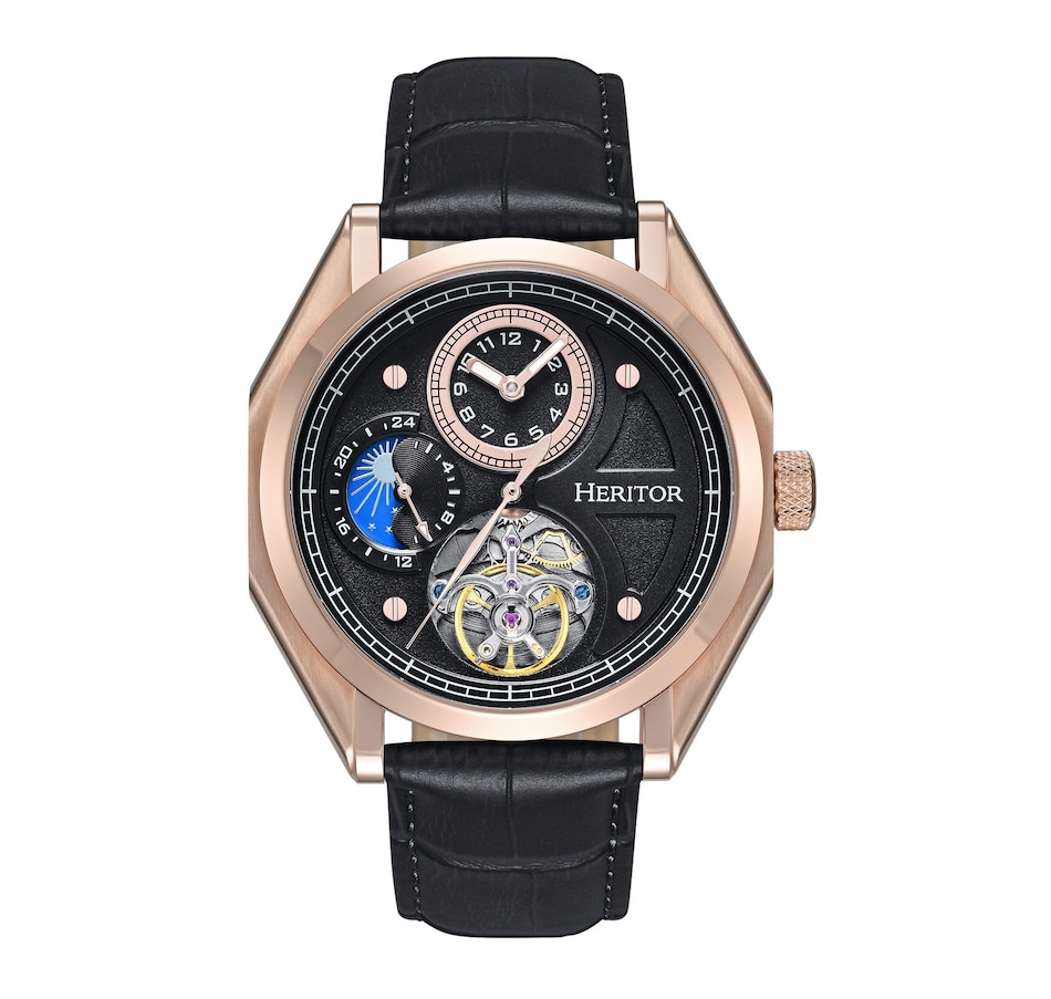 Image 998504_ST01.jpg, Product 998-504 / Price $250.69, Heritor Automatic Antoni Leather-Band Watch from Heritor on TSC.ca's Jewellery department