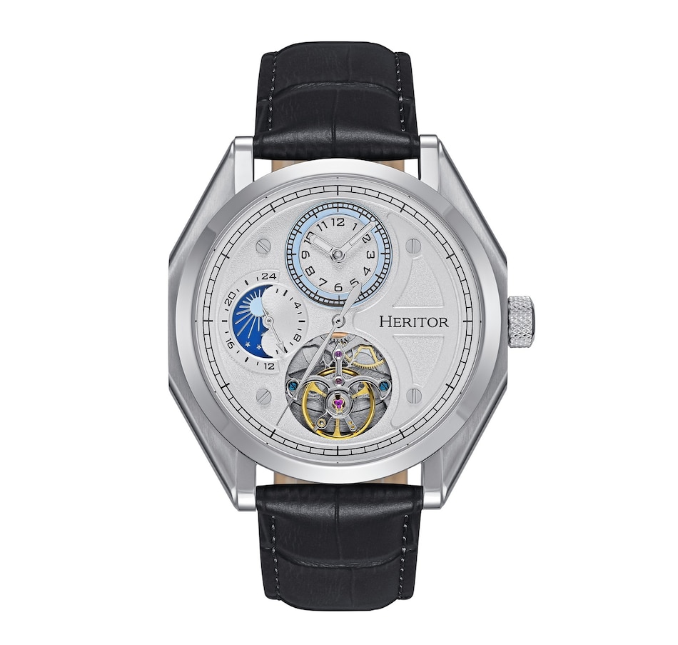 Image 998504_ST02.jpg, Product 998-504 / Price $250.69, Heritor Automatic Antoni Leather-Band Watch from Heritor on TSC.ca's Jewellery department