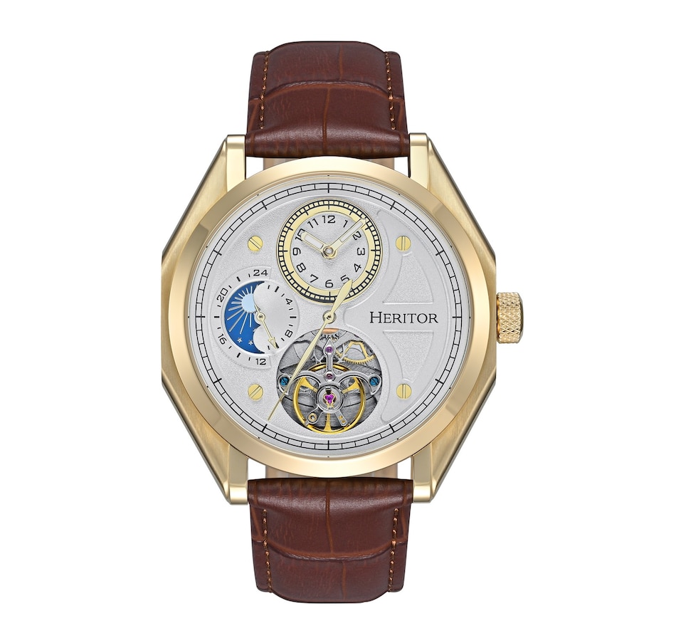 Image 998504_ST03.jpg, Product 998-504 / Price $250.69, Heritor Automatic Antoni Leather-Band Watch from Heritor on TSC.ca's Jewellery department