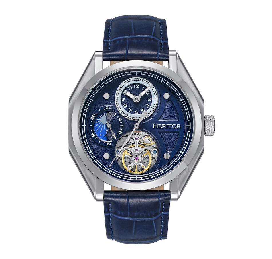 Image 998504_ST04.jpg, Product 998-504 / Price $250.69, Heritor Automatic Antoni Leather-Band Watch from Heritor on TSC.ca's Jewellery department