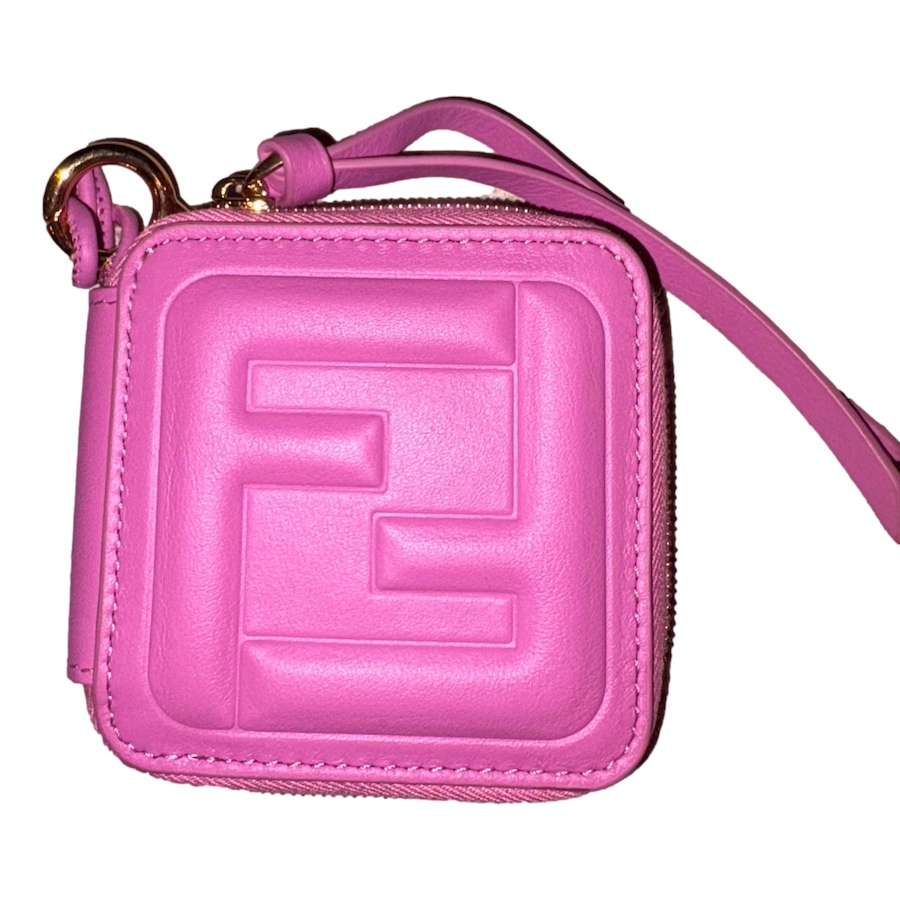 Image 998517_ALTMORE13.jpg, Product 998-517 / Price $1,105.00, Fendi FF Cube Embossed Small Zip Wallet Pink Leather with Strap from Fendi on TSC.ca's Fashion department