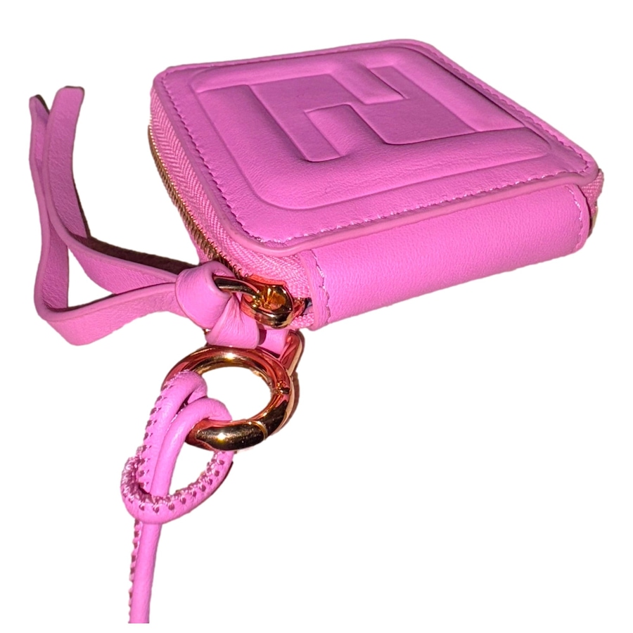 Image 998517_ALTMORE16.jpg, Product 998-517 / Price $1,105.00, Fendi FF Cube Embossed Small Zip Wallet Pink Leather with Strap from Fendi on TSC.ca's Fashion department