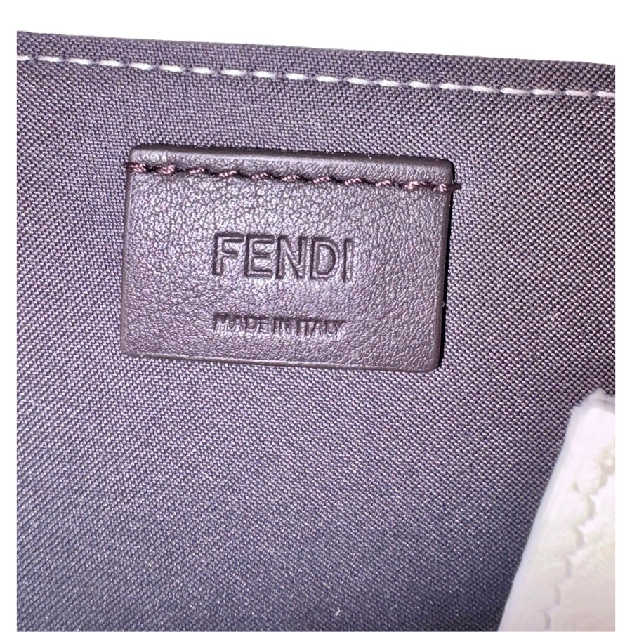 Image 998519_ALTMORE6.jpg, Product 998-519 / Price $1,105.00, Fendi FF Cube Embossed Small Zip Wallet Bianco White Leather with Strap from Fendi on TSC.ca's Fashion department