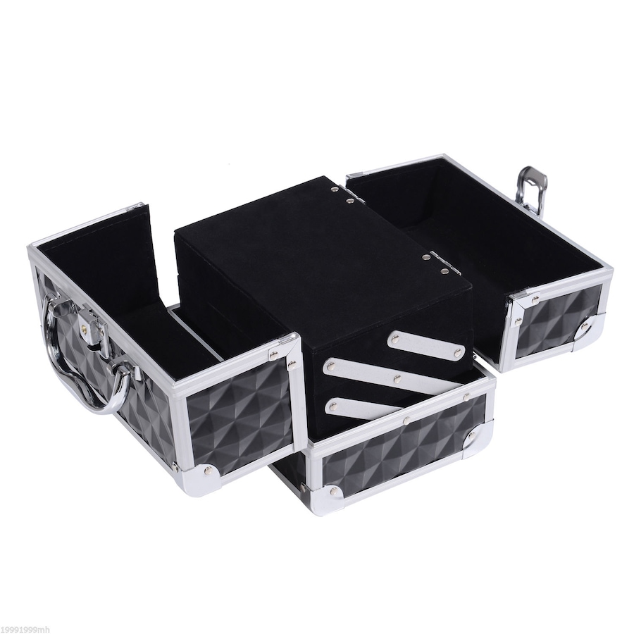 Image 998524_ALTMORE14.jpg, Product 998-524 / Price $39.76 - $42.99, Pro Aluminum Makeup Train Case Jewelry Storage Organizer Box W/ Mirror from HOMCOM on TSC.ca's Beauty department