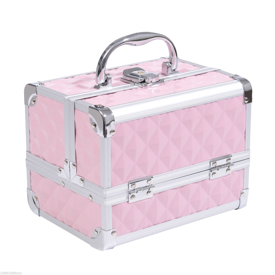 Image 998524_ST01.jpg, Product 998-524 / Price $39.76 - $42.99, Pro Aluminum Makeup Train Case Jewelry Storage Organizer Box W/ Mirror from HOMCOM on TSC.ca's Beauty department