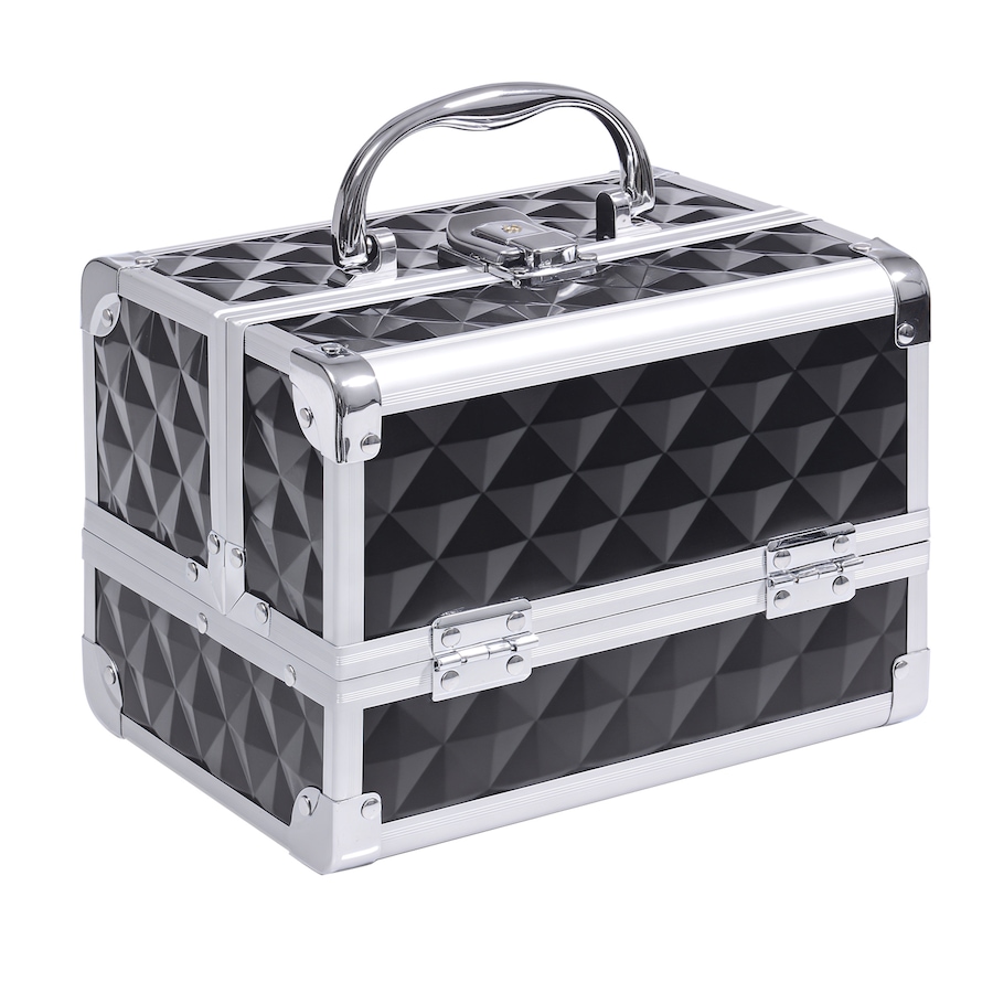 Image 998524_ST02.png, Product 998-524 / Price $39.76 - $42.99, Pro Aluminum Makeup Train Case Jewelry Storage Organizer Box W/ Mirror from HOMCOM on TSC.ca's Beauty department