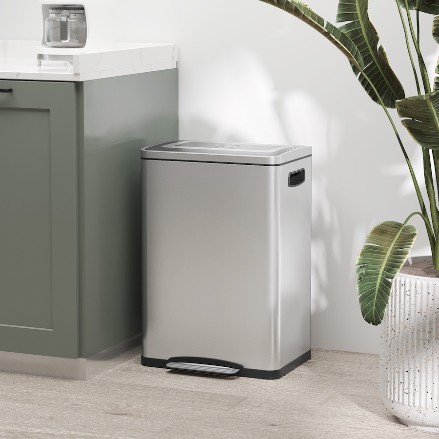 Image 998527_ALTMORE1.jpg, Product 998-527 / Price $104.99 - $114.99, HOMCOM 2 x 5.3 Gallon (2 x 20 L) Garbage Can, Trash Can with Removable Buckets from HOMCOM on TSC.ca's Kitchen department