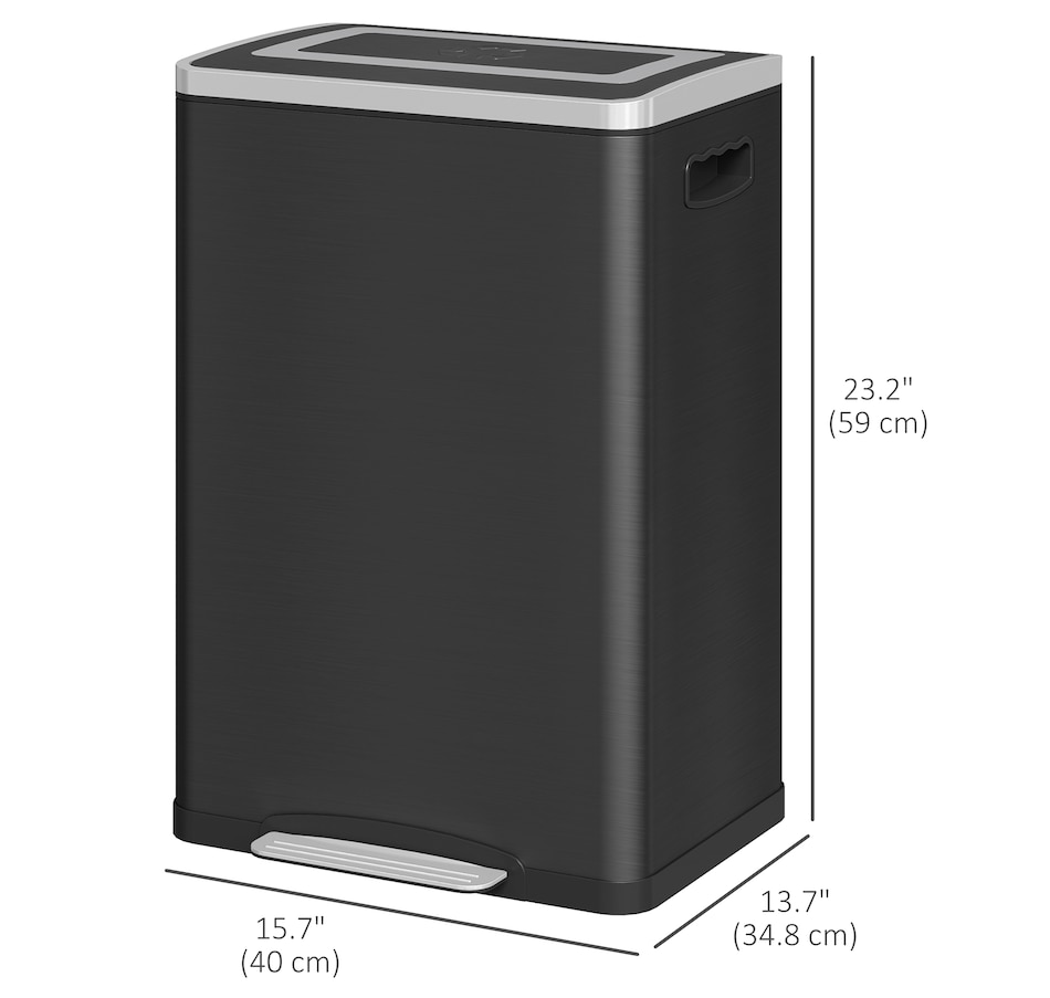 Image 998527_ALTMORE10.jpg, Product 998-527 / Price $119.99 - $129.99, HOMCOM 2 x 20 Liter Garbage Can, Trash Can with Removable Buckets from HOMCOM on TSC.ca's Kitchen department