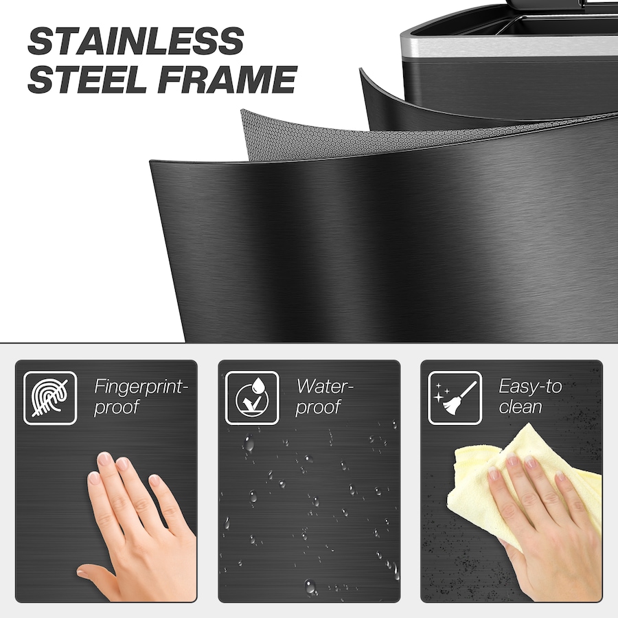 Image 998527_ALTMORE14.jpg, Product 998-527 / Price $104.99 - $114.99, HOMCOM 2 x 5.3 Gallon (2 x 20 L) Garbage Can, Trash Can with Removable Buckets from HOMCOM on TSC.ca's Kitchen department