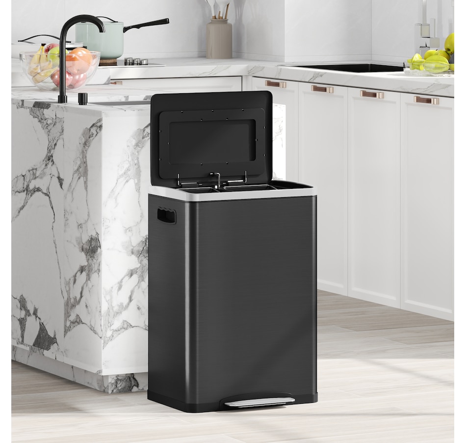 Image 998527_ALTMORE15.jpg, Product 998-527 / Price $119.99 - $129.99, HOMCOM 2 x 20 Liter Garbage Can, Trash Can with Removable Buckets from HOMCOM on TSC.ca's Kitchen department