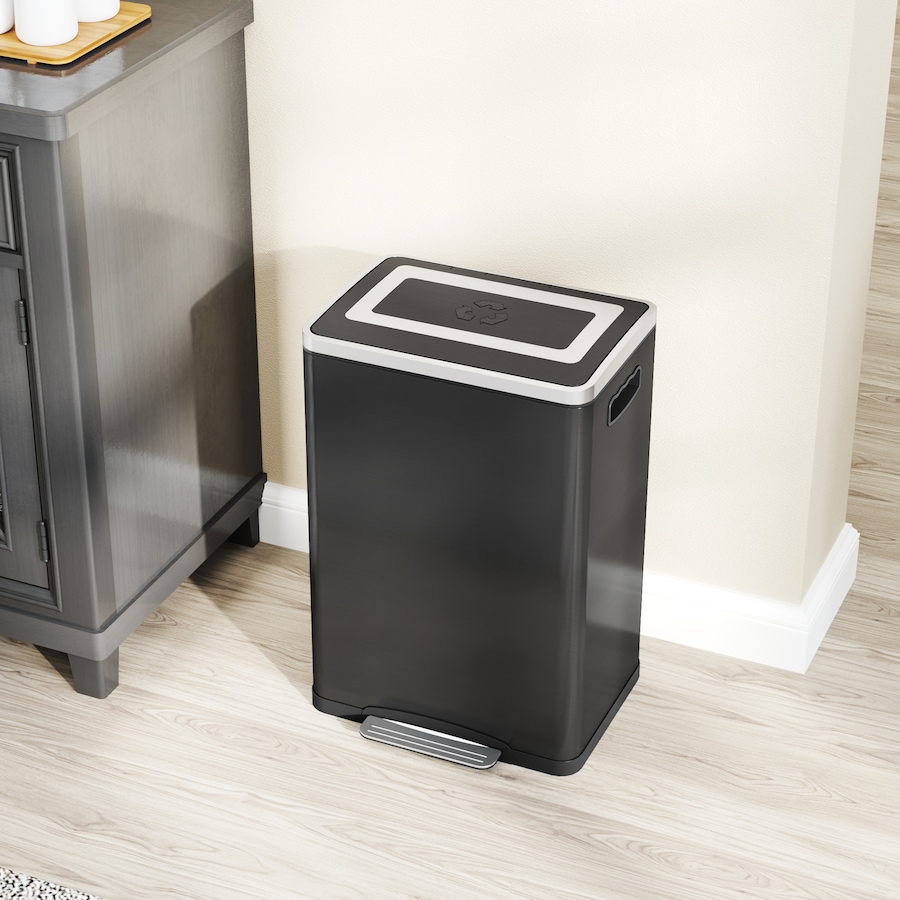 Image 998527_ALTMORE16.jpg, Product 998-527 / Price $104.99 - $114.99, HOMCOM 2 x 5.3 Gallon (2 x 20 L) Garbage Can, Trash Can with Removable Buckets from HOMCOM on TSC.ca's Kitchen department