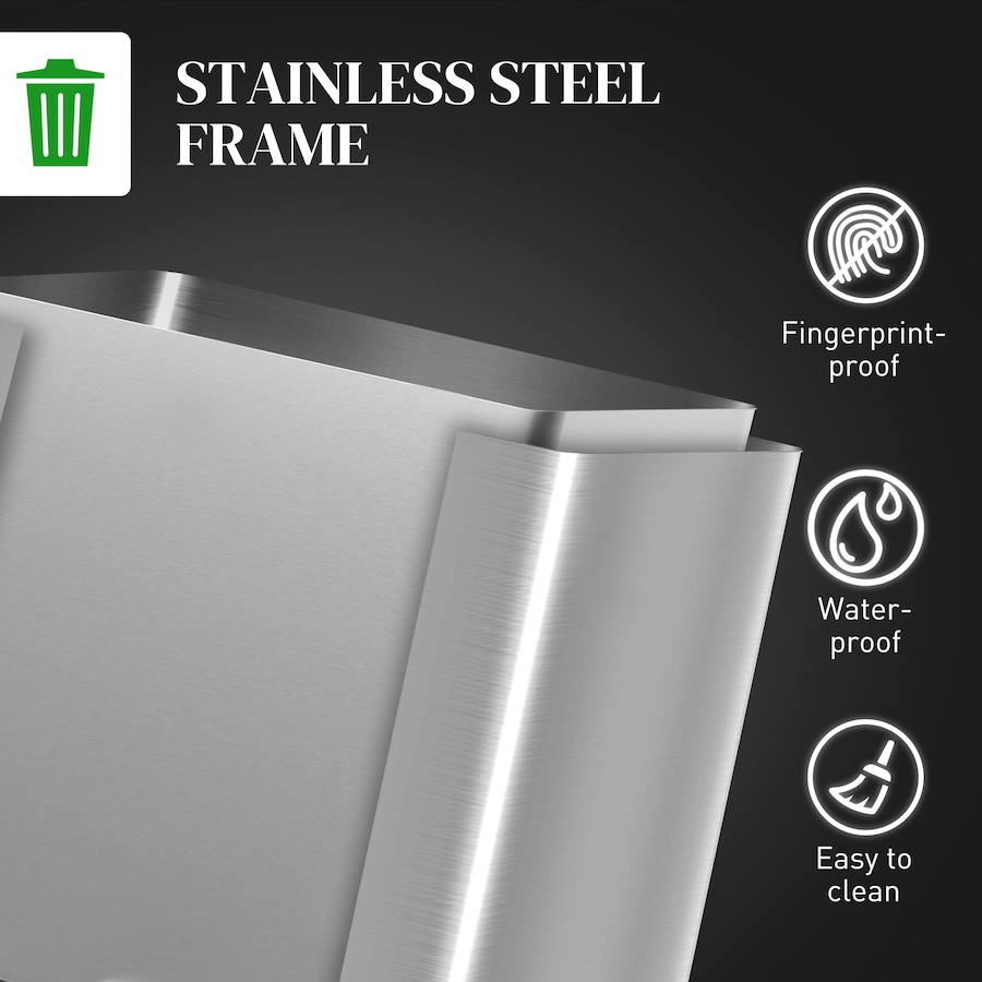 Image 998527_ALTMORE6.jpg, Product 998-527 / Price $104.99 - $114.99, HOMCOM 2 x 5.3 Gallon (2 x 20 L) Garbage Can, Trash Can with Removable Buckets from HOMCOM on TSC.ca's Kitchen department