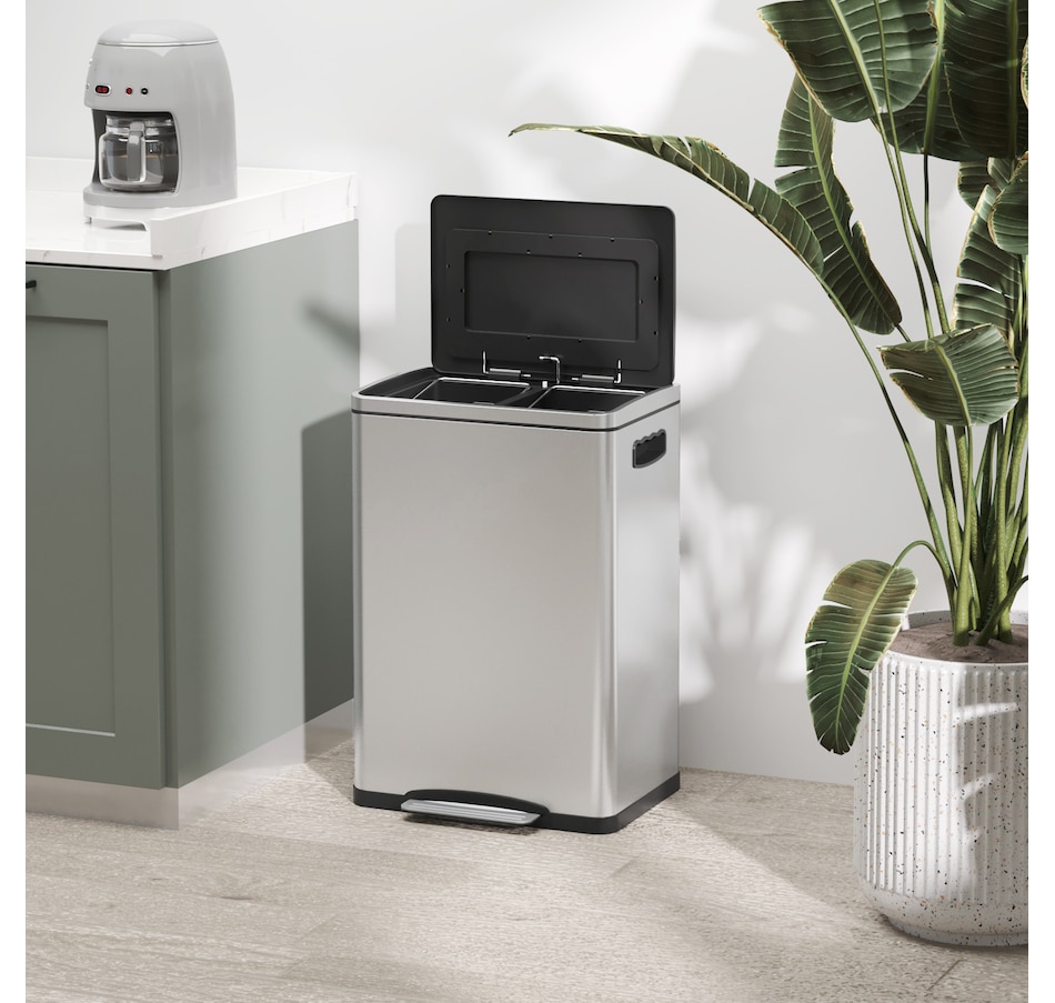 Image 998527_ALTMORE7.jpg, Product 998-527 / Price $119.99 - $129.99, HOMCOM 2 x 20 Liter Garbage Can, Trash Can with Removable Buckets from HOMCOM on TSC.ca's Kitchen department