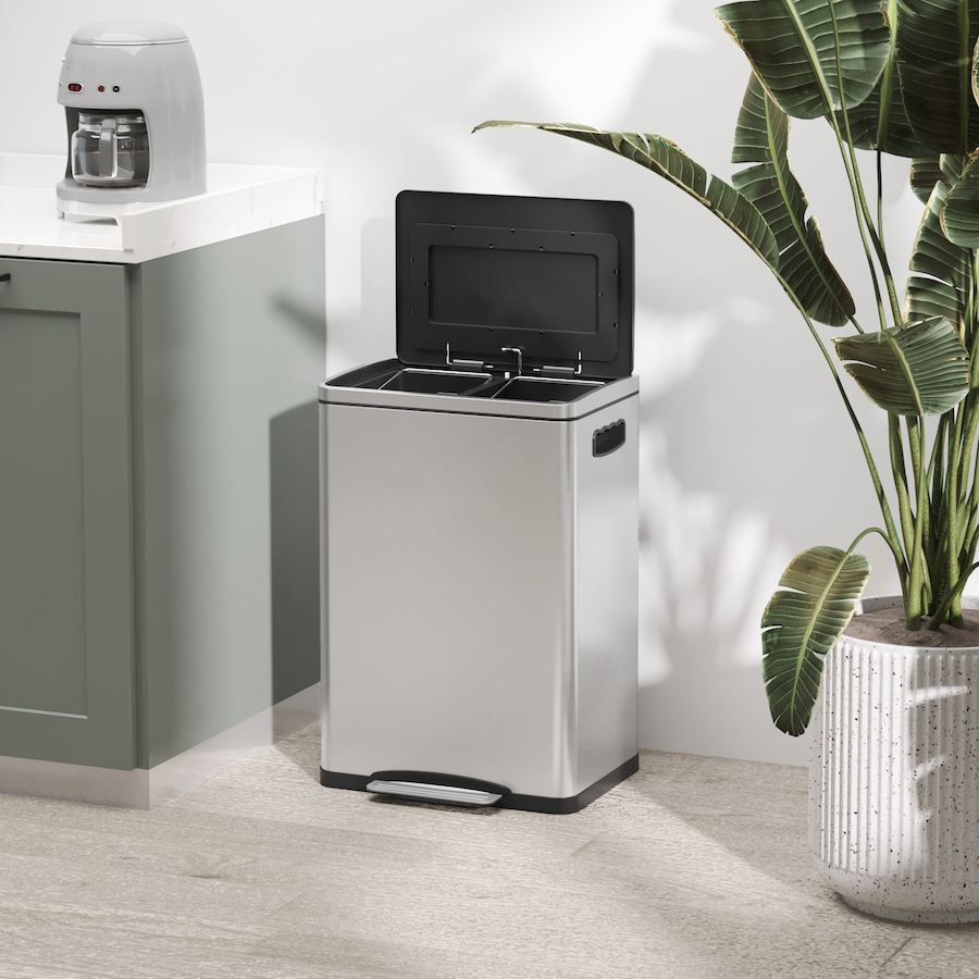 Image 998527_ALTMORE7.jpg, Product 998-527 / Price $104.99 - $114.99, HOMCOM 2 x 5.3 Gallon (2 x 20 L) Garbage Can, Trash Can with Removable Buckets from HOMCOM on TSC.ca's Kitchen department
