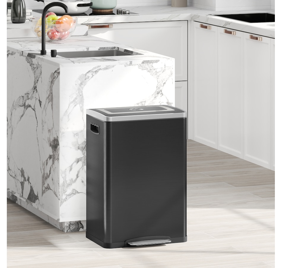 Image 998527_ALTMORE9.jpg, Product 998-527 / Price $119.99 - $129.99, HOMCOM 2 x 20 Liter Garbage Can, Trash Can with Removable Buckets from HOMCOM on TSC.ca's Kitchen department