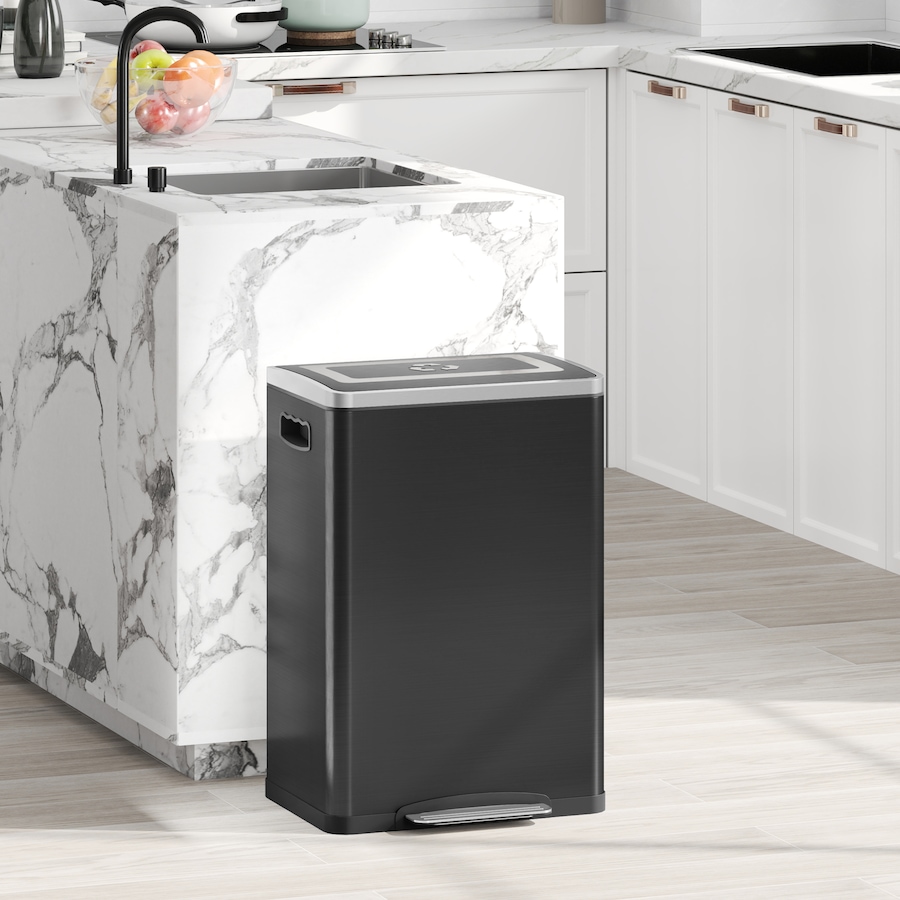 Image 998527_ALTMORE9.jpg, Product 998-527 / Price $104.99 - $114.99, HOMCOM 2 x 5.3 Gallon (2 x 20 L) Garbage Can, Trash Can with Removable Buckets from HOMCOM on TSC.ca's Kitchen department