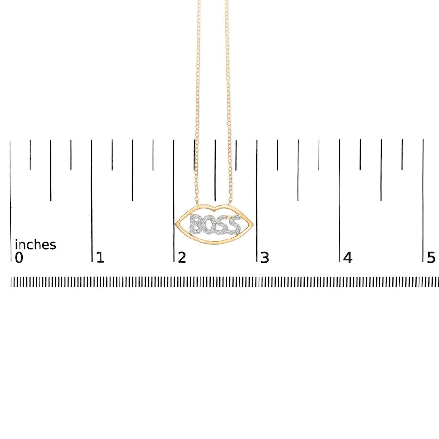 Image 998570_ALTMORE4.jpg, Product 998-570 / Price $1,077.00, 14K Yellow Gold Plated Silver 1/4 Cttw Diamond "Boss" Pendant Necklace from Haus of Brilliance on TSC.ca's Jewellery department